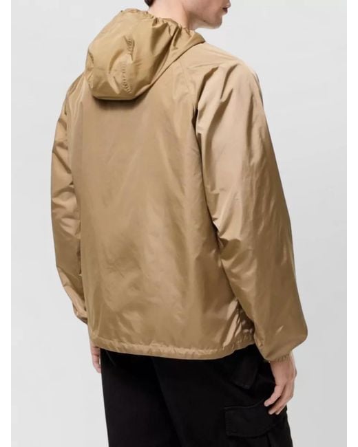 Burberry Natural Clapton Hooded Nylon Relaxed Fit Jacket for men