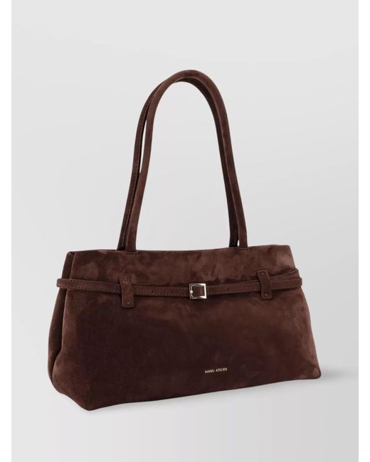 MANU Atelier Brown Cambon East West Shoulder Bag
