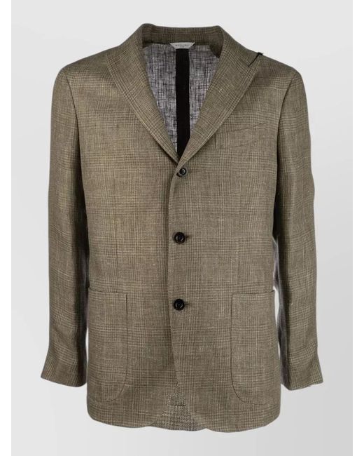 Boglioli Green Tailored Jacket And Gilet Notch Lapel for men