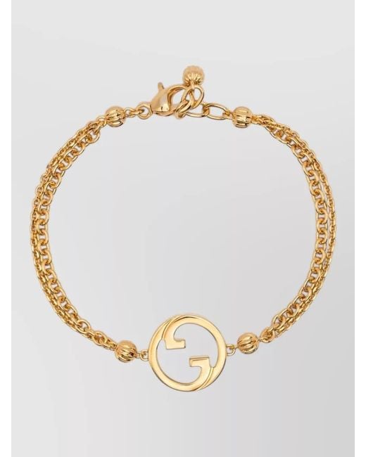 Gucci Metallic Bracelet Double Chain Statement Design