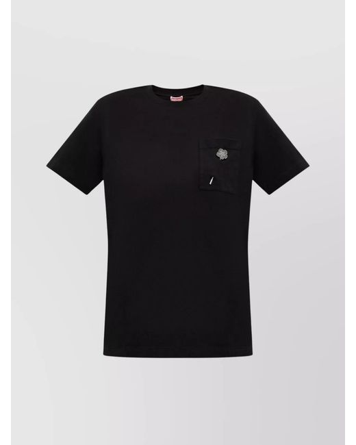 KENZO Black Cotton Crew Neck Short Sleeve T-Shirt