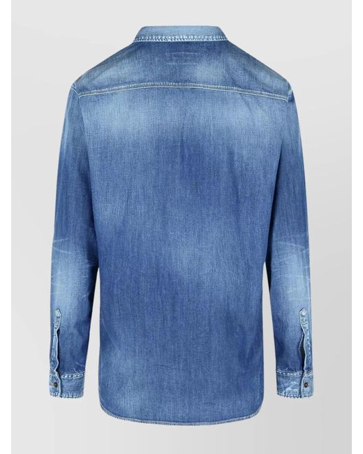 DSquared² Blue Denim Shirt for men