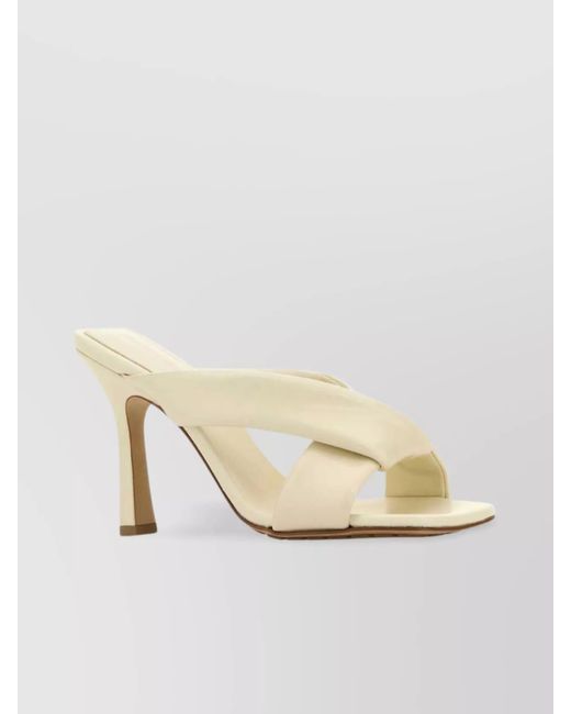 Bottega Veneta Natural Leather Riva Mules