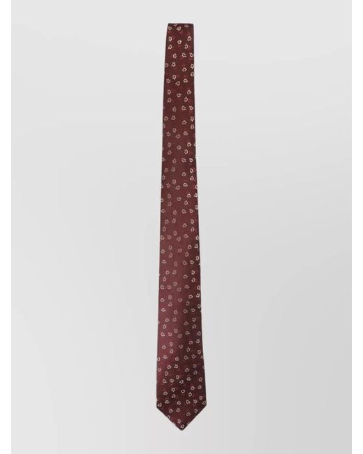Kiton Multicolor Slim Tie Floral Pattern Menswear Accessory for men