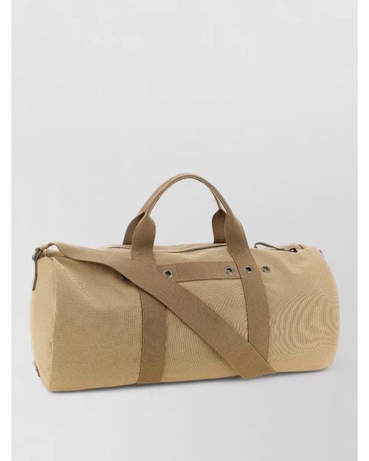 Prada Natural Canvas Travel Bag Shoulder Strap Design for men