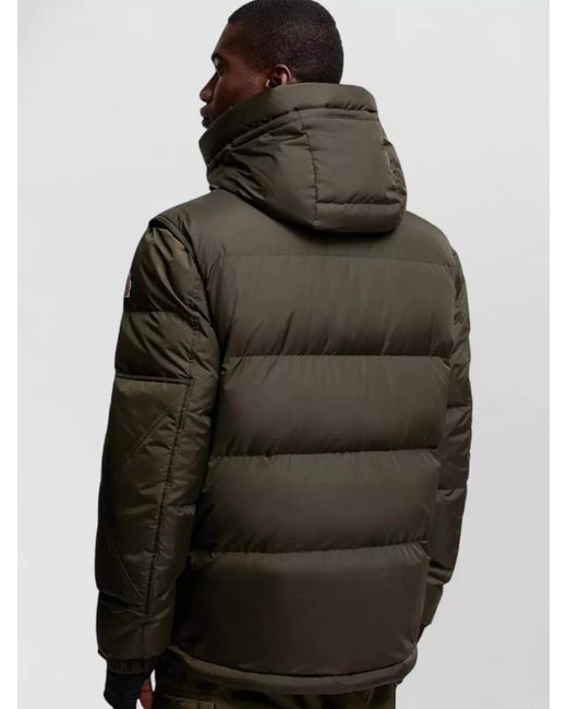 Moncler Green Down Hooded Ski Jacket for men