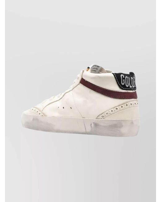 Golden Goose Deluxe Brand Natural Leather High-Top Sneakers