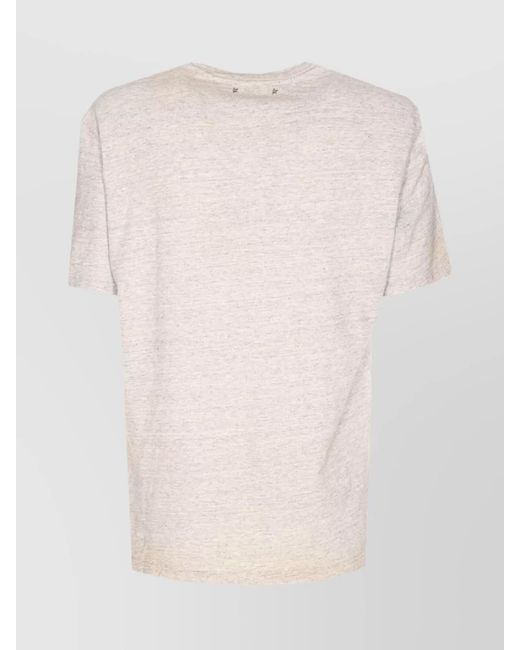 Golden Goose Deluxe Brand Natural Cotton Printed Short-Sleeve T-Shirt for men