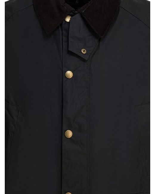 Barbour Black Waxed Cotton Ashby Jacket for men