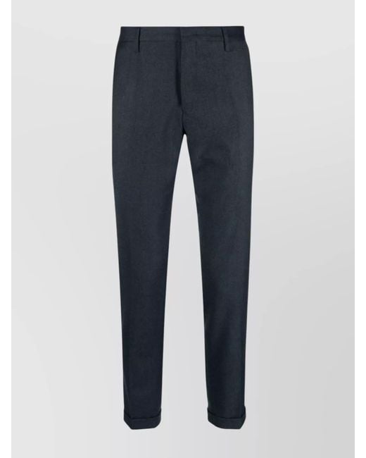Paul Smith Blue Cashmere Tailored Trousers for men