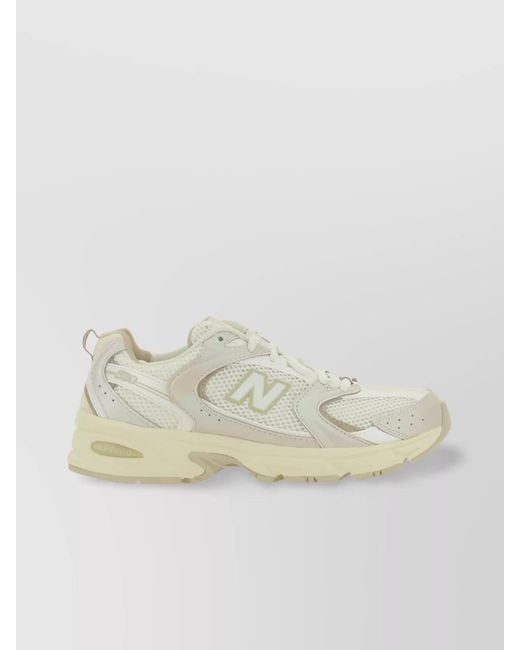 New Balance Natural Leather Mesh Low-Top Sneakers