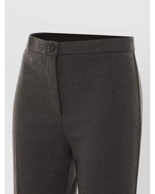 Pinko Gray Hulka Tailored Pants Belt Loops Side Pockets