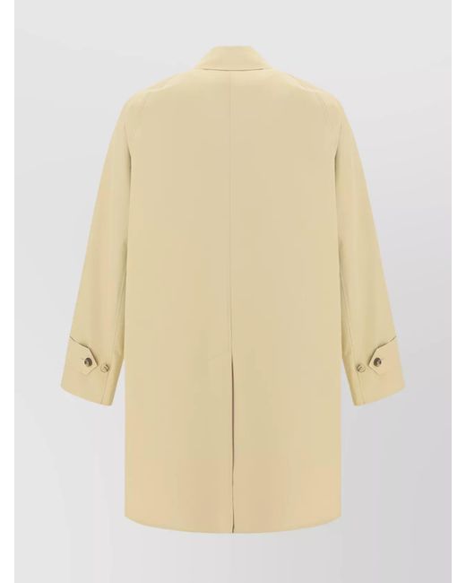 Burberry White Cotton Reversible Trench Coat for men