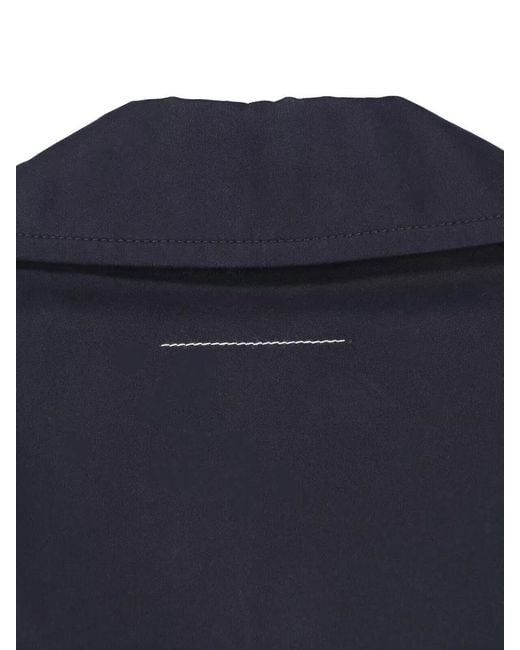 MM6 by Maison Margiela Black Tailored Coat Mid Length Back Vent