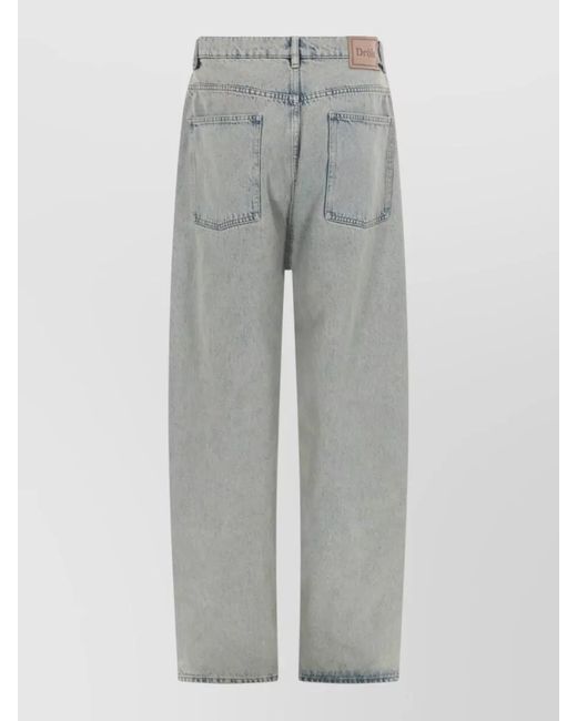 Drole de Monsieur Gray Relaxed Fit Denim Jeans Straight Leg for men