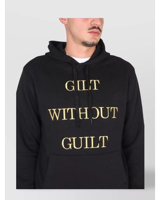 Moschino Black Cotton Hoodie for men