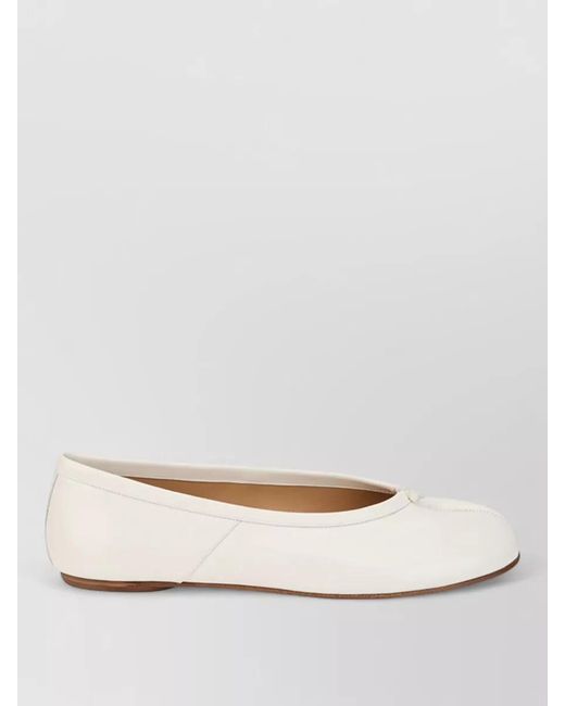 Maison Margiela Natural Tabi Ballerinas Tapered Shape Easy Fit