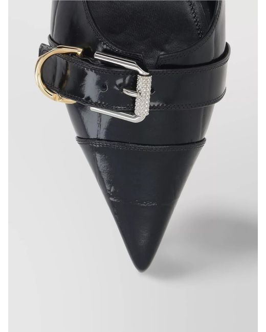 Givenchy Multicolor Embossed Calf Leather Slingback Ballerina Flats