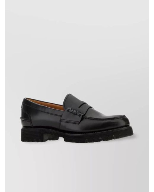 Church's Black Leather Loafers