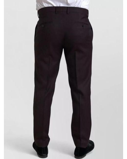 Dolce & Gabbana Blue Silk Blend Single-Breasted Suit Jacket for men