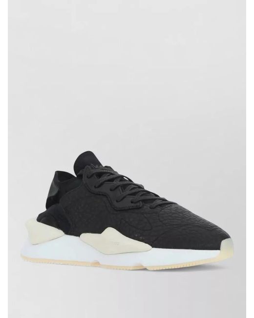 Y-3 Multicolor Leather And Fabric Low-Top Sneakers