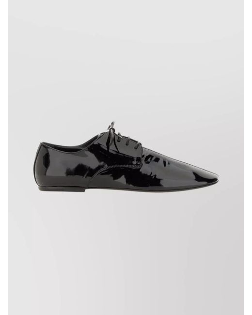 Dries Van Noten Metallic Leather Lace-Up Shoes for men
