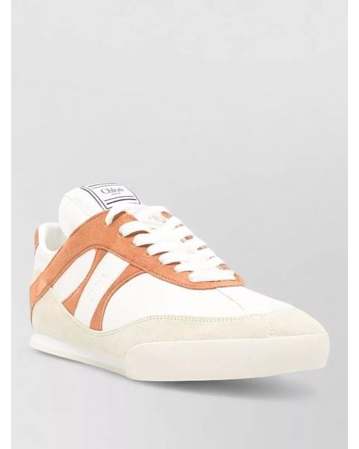 Chloé Multicolor Suede And Leather Sneakers