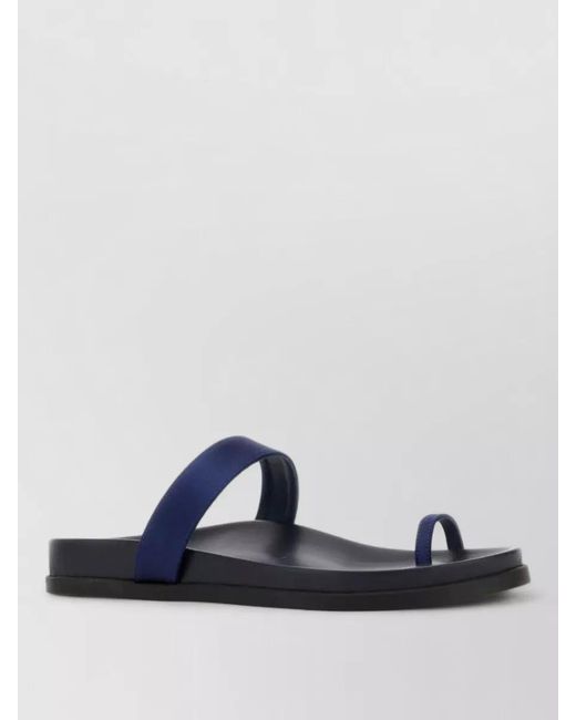 Ancient Greek Sandals Blue Thalia Satin Thong Sandals Open Toe