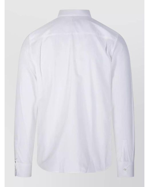 AMI White Cotton Tailor Shirt for men
