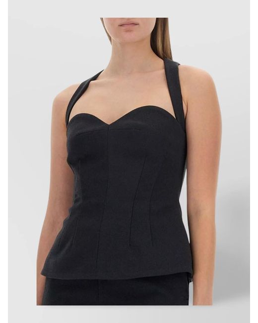 Philosophy Black Bustier Top
