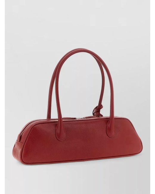 Magda Butrym Red Rose Leather Shoulder Bag