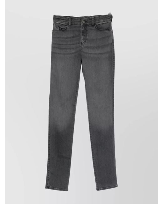 Emporio Armani Women's Gray Slim Fit Denim Pants