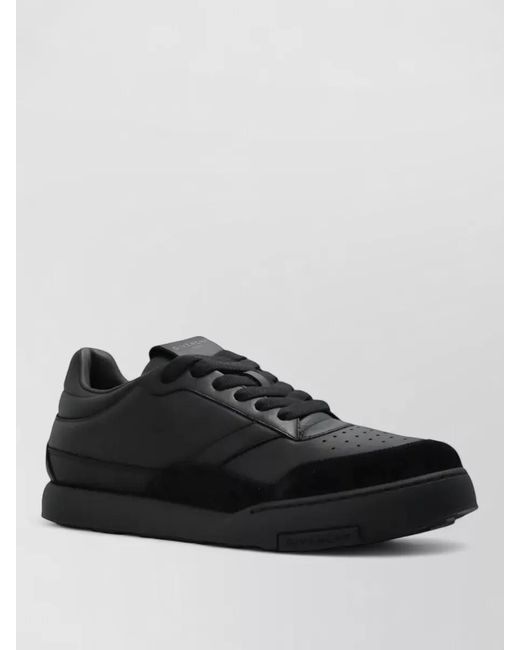 Givenchy Black Leather Low-Top Sneakers for men