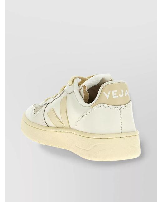Veja Natural Leather Low-Top Sneakers