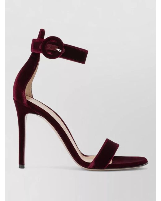 Gianvito Rossi Black Portofino 105Mm Ankle Strap Stiletto Sandals