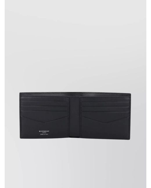 Givenchy Black Leather Bifold Wallet for men