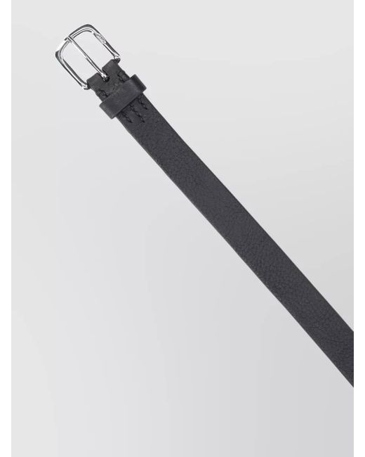 J&m Davidson Gray Belt Adjustable Length Buckle Textured for men