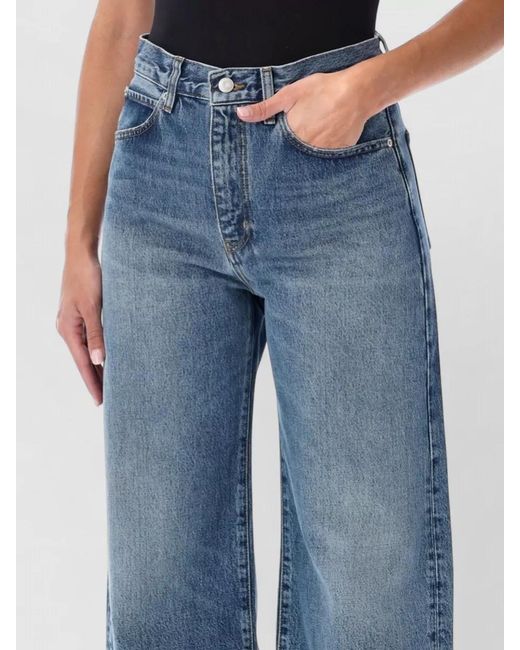 FRAME Blue Denim The Bow Jeans