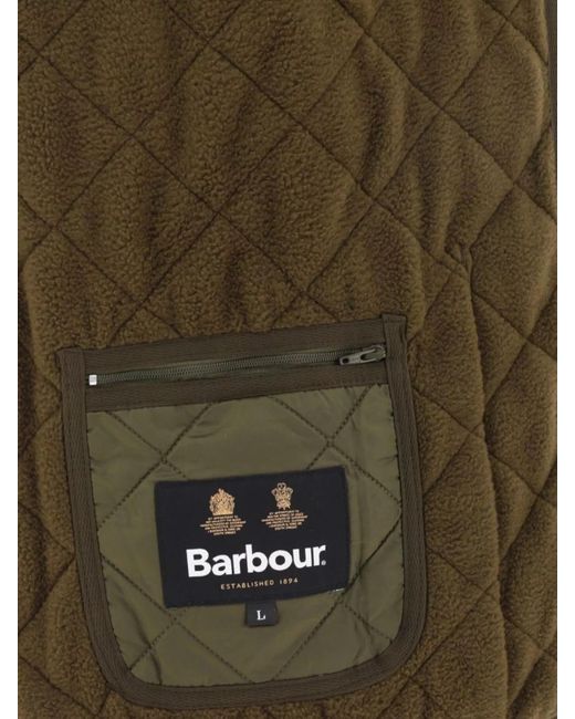 Barbour Green Polarquilt Quilted Vest for men