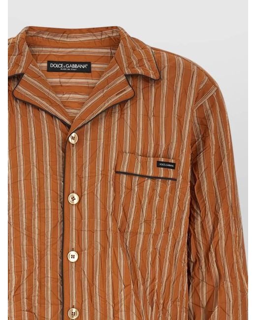 Dolce & Gabbana Brown Vanity Shirt for men
