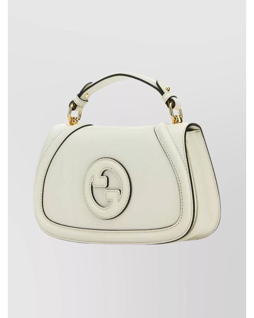 Gucci Natural Blondie Leather Shoulder Bag