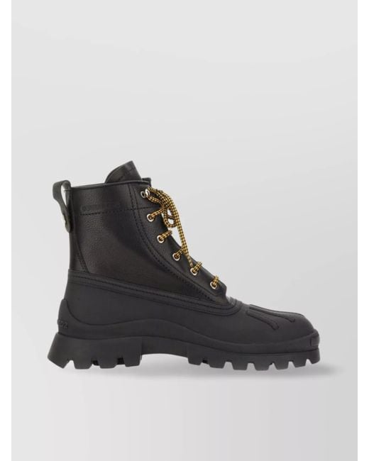 DSquared² Black Leather Boots for men
