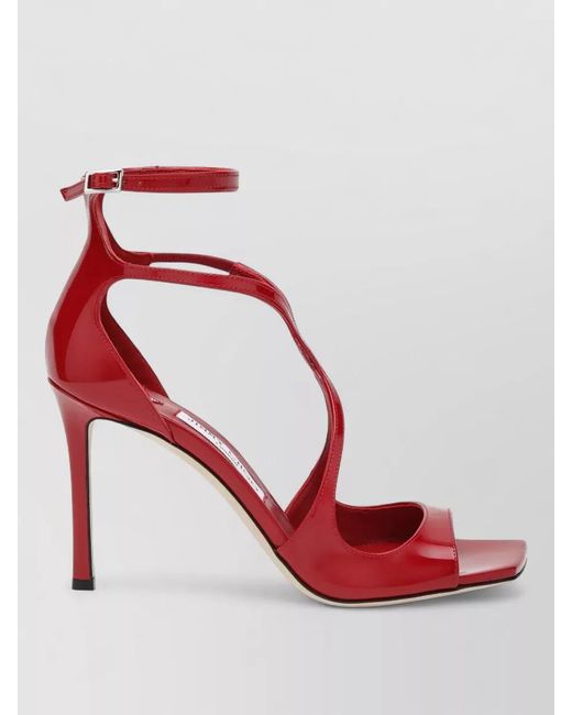 Jimmy Choo Pink Ankle Strap Open Toe Strappy Pumps
