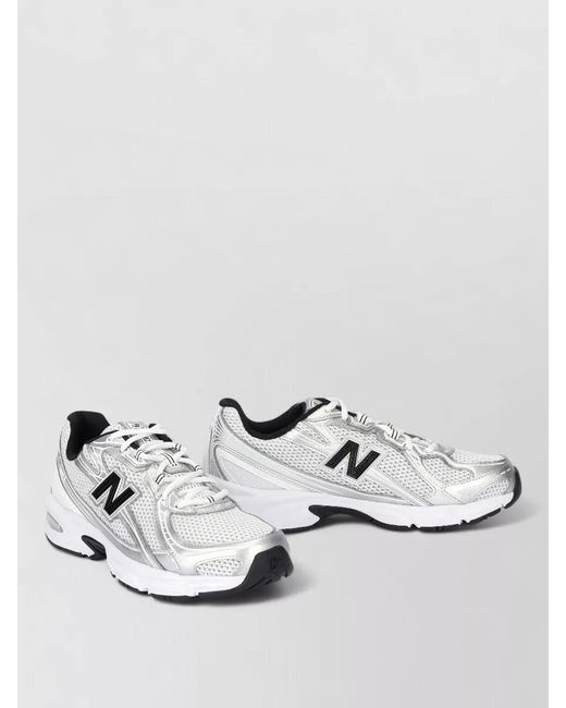 New Balance Metallic Lace Up Low Top Sneakers 740