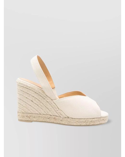 Castaner Natural Canvas Wedge Espadrilles