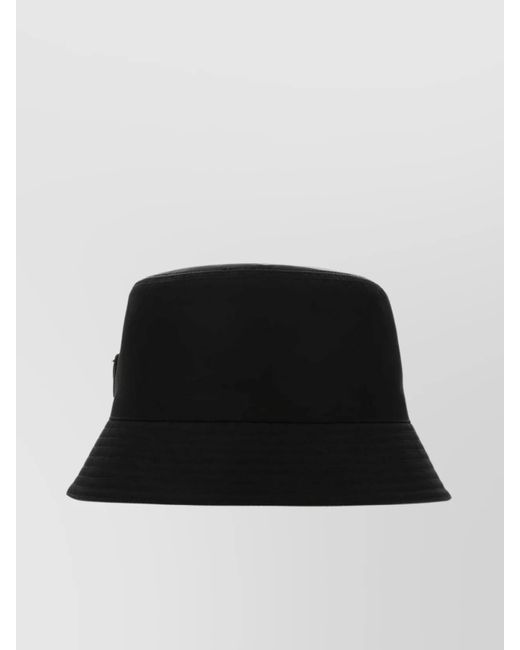 Prada Black Recycled Nylon Baseball Cap for men