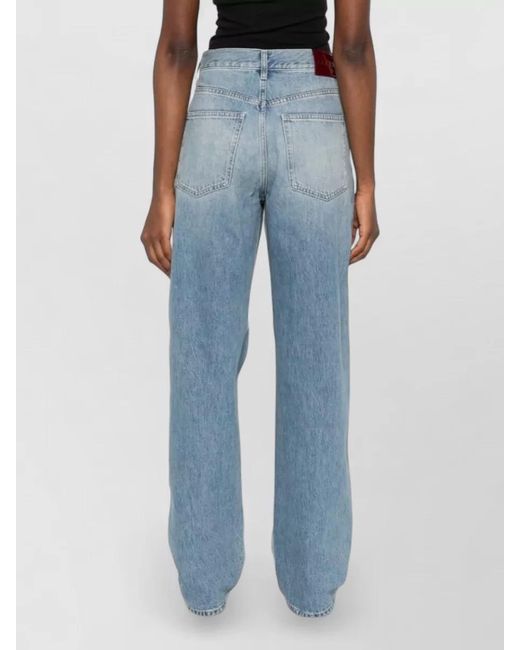 Gucci Blue Denim Wide-Leg Trousers