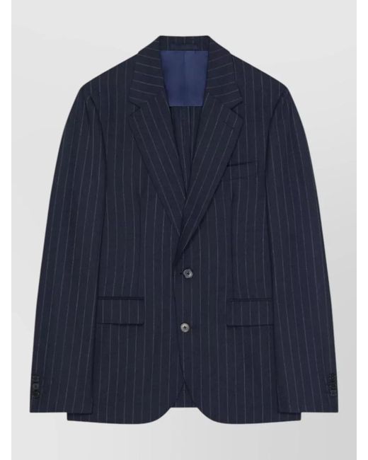 Givenchy Blue Wool Suit Jacket for men