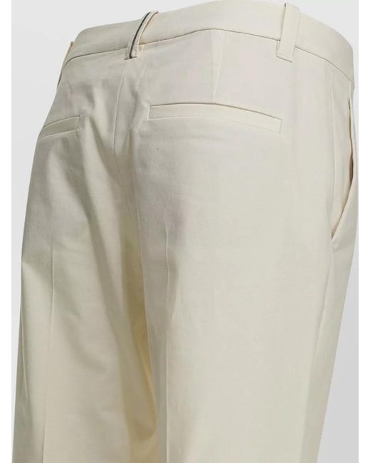 Brunello Cucinelli Natural Tailored Trousers