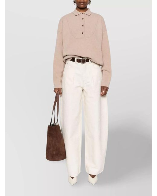 Jacquemus Pink Cashmere Wool Ribbed Relaxed-Fit Turtleneck Sweater